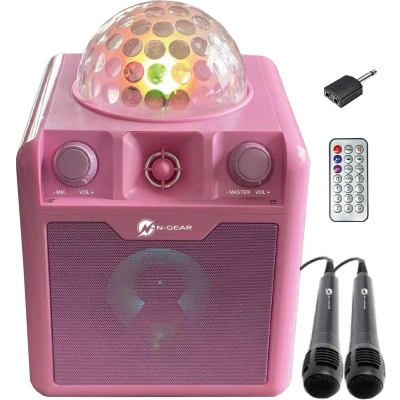 Afbeelding van N Gear Disco Block 410 PK Karaokesysteem Roze