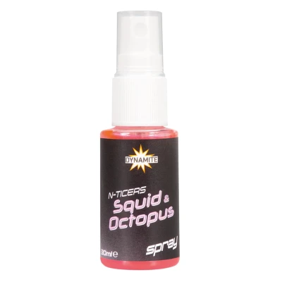 Afbeelding van Dynamite Baits N Ticers Squid &amp; Octopus Spray 30ml Boilie flavours