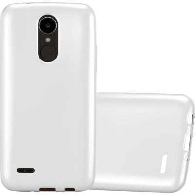 Afbeelding van Cadorabo Hoesje geschikt voor LG K4 2017 in METALLIC ZILVER Beschermhoes gemaakt van flexibel TPU silicone Case Cover
