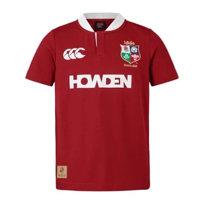 Afbeelding van Canterbury Maillot classique à manches courtes Lions britanniques et irlandais pour adulte, Dahlia rouge, XS
