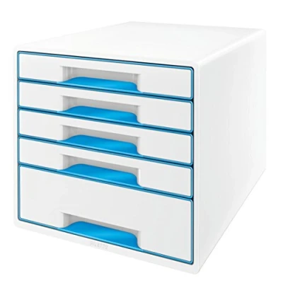 Afbeelding van Ladenblok Leitz WOW 5 laden wit/blauw
