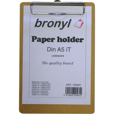 Afbeelding van klemplaat voor ft A5 (16 x 25 cm)