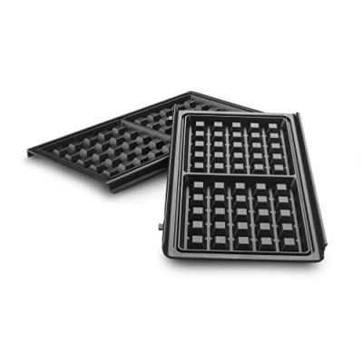 Afbeelding van De&#039;Longhi MultiGrill Easy DLSK155 wafelijzer met antiaanbaklaag, 270 x 140 mm, vaatwasmachinebestendig, 2 stuks