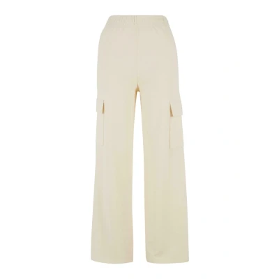 Afbeelding van Urban Classics Baggy Terry Cargobroek, Dames, Maat: XXL, Whitesand
