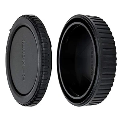Afbeelding van JJC Voorkant beschermkap + achterlensbescherming voor Canon EOS R Ra RP R3 R5 R5c R6 R6II R7 R8 R10 R50, R100 RF hybride camera en lens (1 set)