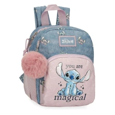 Afbeelding van Joumma Disney Stitch You Are Magical rugzak voor kinderkamer, Blauw, 19 x 24 10 cm, polyester, 4,56 l, kleuterschool, Kinderdagverblijf