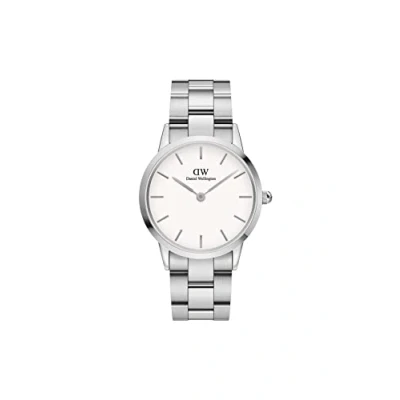 Afbeelding van Daniel Wellington DW00100203 dames iconisch schakelzilver 36 mm horloge, zilver.,