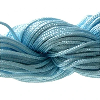 Afbeelding van Accessoires voor het maken van nylon draad, 1 mm, shamballa armband, 24 m, hemelsblauw
