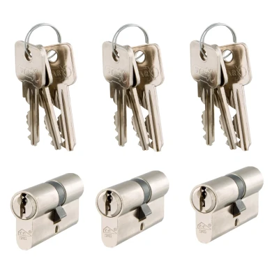 Afbeelding van Wovar Cilinderslot SKG** 30 mm Gelijksluitend Per Set 3 Stuks Cilindersloten