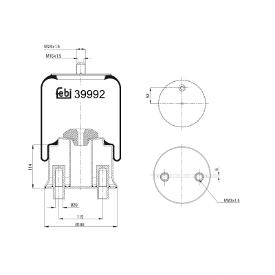 Afbeelding van Febi Bilstein Veerbalg 39992
