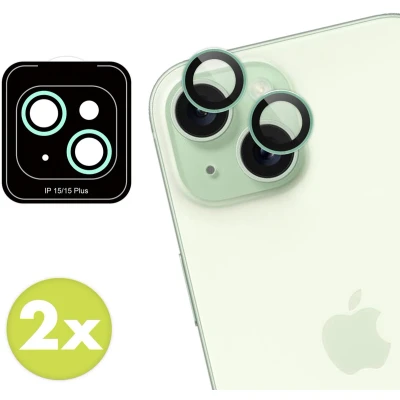 Afbeelding van imoshion Camera Screen protector Geschikt voor iPhone 15, 15 Plus 2 Pack lens