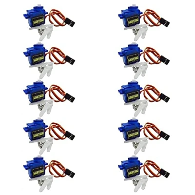 Afbeelding van Fasizi SG90 Mini servomotoren met analoge versnelling, 9 g, voor RC vliegtuig, helikopter, 10 stuks