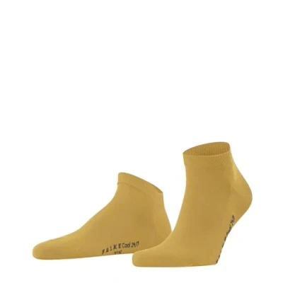 Image de FALKE Cool 24/7 M SN coton unies 1 paire, Chaussettes basses Homme, Jaune (Nugget 1222) nouveau écologique, 39 40