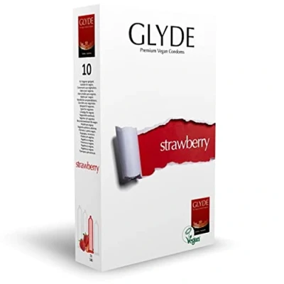 Afbeelding van Glyde Ultra Aardbei 10 condooms