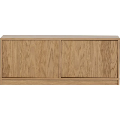 Afbeelding van vtwonen Modulair Onderkast Eikenhout Fineer Dubbel B 110 cm