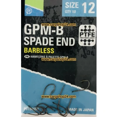 Afbeelding van Preston GPM B Spade End Barbless (10 pcs) Maat : 12