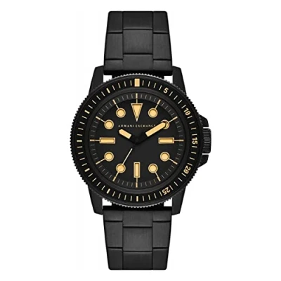 Afbeelding van Armani Exchange Herren Accessoires Horloges Analoog Zwart One Size