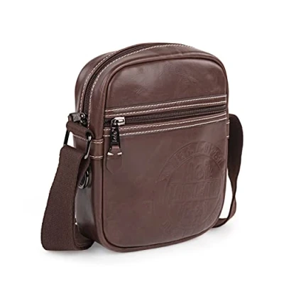 Afbeelding van Lois Crossbody Bag Heren, Schoudertas Dames, Schoudertas, Man, Stijlvol en Veelzijdig 40214, Bruin