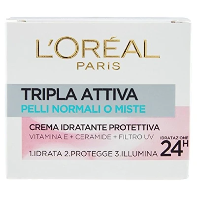 Afbeelding van L&#039;Oréal Paris, Gezichtscrème, Paris Crème Triple Active 50ml Beschermende Normale Huid (50 ml)