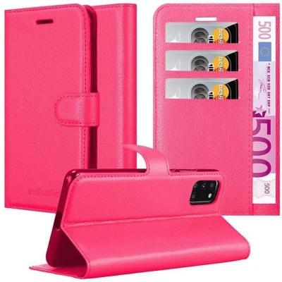 Afbeelding van Cadorabo Hoesje geschikt voor Samsung Galaxy A31 in KERSEN ROZE Beschermhoes met magnetische sluiting, standfunctie en kaartvakje Book Case Cover Etui
