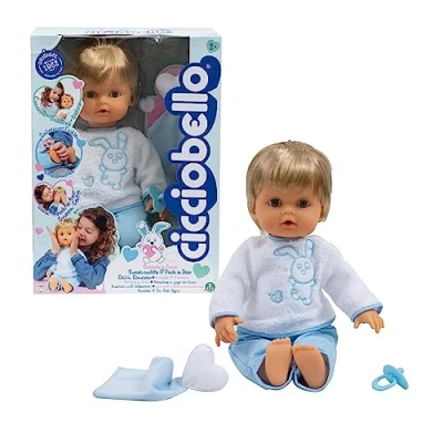 Afbeelding van Cicciobello, CCB99 Knuffel, pop 42 cm, zacht lichaam, knuffels, kietelen en verborgen koekoeksspeeltjes, 1 fopspeen knuffeldier, speelgoed voor kinderen vanaf 2 jaar