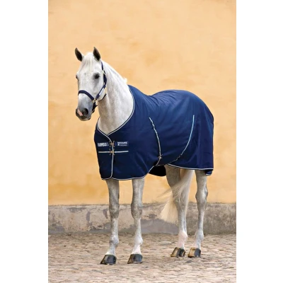 Afbeelding van Rambo Stable Sheet Navy/Thunderstorm Grey/Silver 145/198 Agradi.be