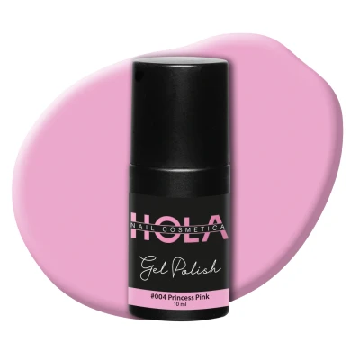 Afbeelding van Gellak #004 Princess Pink 10ml roze Gelnagellak Hola