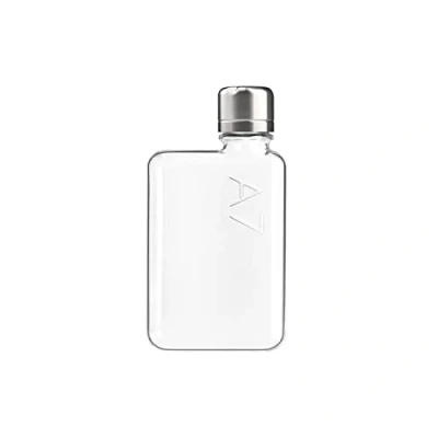 Afbeelding van A7 memobottle de platte waterfles ontworpen om in je tas te passen BPA vrij 180 ml