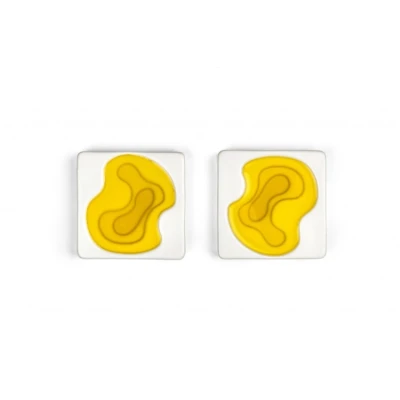 Afbeelding van Laguiole Style De Vie Serveerschaal Voor Olijfolie 9 Cm Set Van 2 Wit