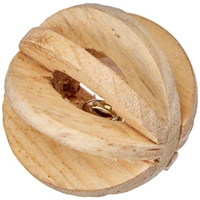 Afbeelding van Trixie Bal Hout Met Bel 6 CM