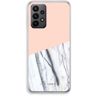 Afbeelding van Case Company® hoesje geschikt voor Samsung Galaxy A23 A touch of peach Soft Cover Telefoonhoesje Bescherming aan alle Kanten en Schermrand