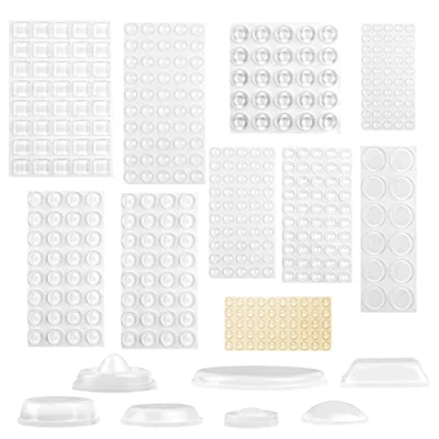 Afbeelding van Vicloon 389 stuks Siliconen Voeten, Transparante Rubberen Snon slip Deur Stopt Pads Zelfklevende Bumper, voor Kabinet Deurlades Notebook Glas Antislip