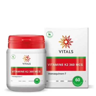 Afbeelding van Vitals Vitamine K2 360mcg 60ca