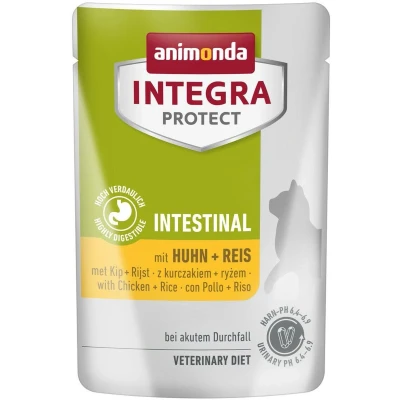 Afbeelding van 48x 85g animonda Integra Protect Adult Intestinal Kip &amp; rijst natvoer voor katten