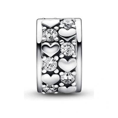 Afbeelding van Pandora Moments 925 Sterling Silver Heart Clip Charm 792235C01