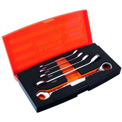 Afbeelding van Bahco 1RM/S5 5 delige Steek /ringratelsleutelset 8 19mm