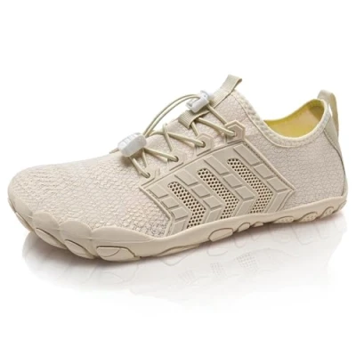 Afbeelding van Waterschoenen voor dames en heren, hardlopen, strand, fitnessstudio, zwemmen, snorkelen, surfen, 15 beige