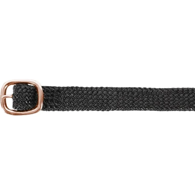 Afbeelding van Waldhausen Sporenriemen Premium Nylon Zwart/Rosegold 43cm