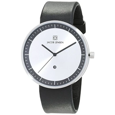 Afbeelding van Jacob Jensen 270 horloge heren zwart edelstaal