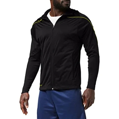 Afbeelding van Uhlsport Stream 22 Trainingsjas Met Capuchon Zwart Limoen Geel Maat 3XL