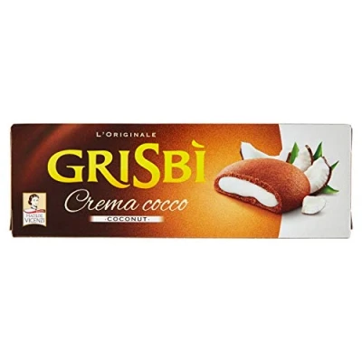 Afbeelding van Vicenzi Grisbi Cocco Nocciola Cioccolato Pistacchio Limone 6 x 150 g repen voor koekjes, crème, cake