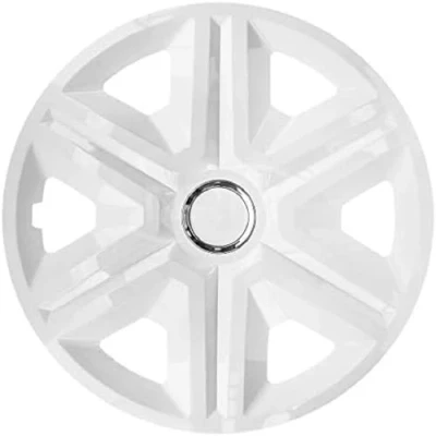 Afbeelding van NRM FAST Wieldoppen 15&quot; Wit set van 4 stuks