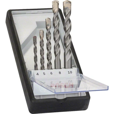 Afbeelding van Bosch Accessories 2607010524 Carbide Beton spiraalboren set 5 delig 4 mm, 6 8 10 mm Cilinderschacht 1 set(s)