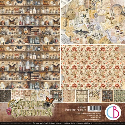 Afbeelding van Ciao Bella Cabinet of Curiosities 12x12 Inch Patterns Pad (8pcs) (CBT085)