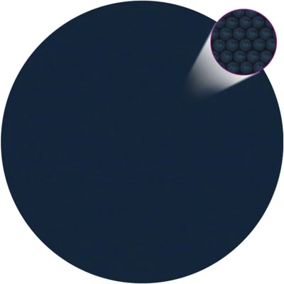 Afbeelding van Zwembadfolie solar drijvend 527 cm PE zwart en blauw