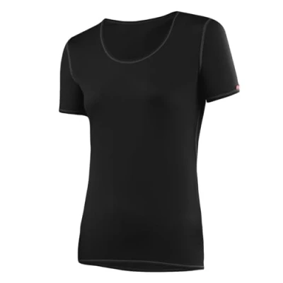 Afbeelding van Löffler Sportshirt S/s Transtex Dames Polypropyleen Zwart Mt 38