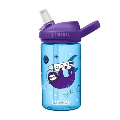 Afbeelding van CamelBak Eddy+ Kids Drinkfles 400 ml Blauw (Sloths in Space)