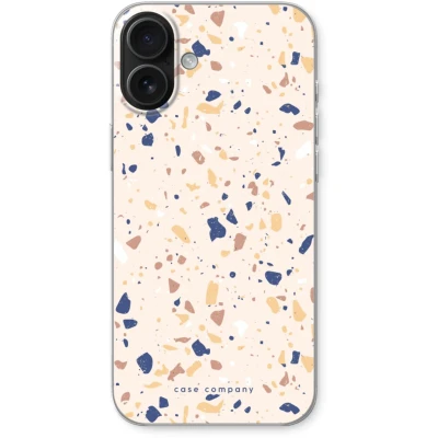Afbeelding van Case Company® hoesje geschikt voor iPhone 16 Plus Terrazzo N23 Soft Cover Telefoonhoesje Bescherming aan alle Kanten en Schermrand