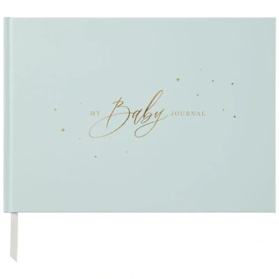 Afbeelding van Blush and gold invulboek my baby journal aqua
