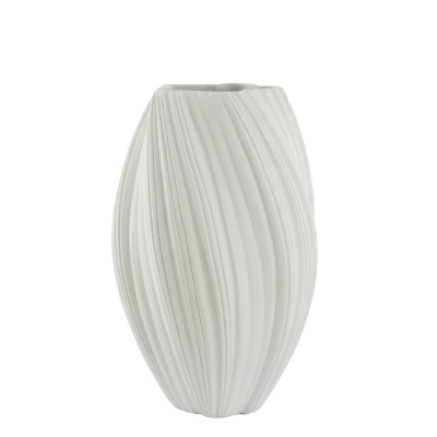 Afbeelding van Light &amp; Living Vaas YATUNG Ø52x81cm Wit